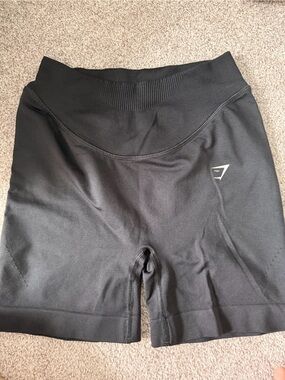 Gymshark Black High-Waist Seamless Workout Shorts